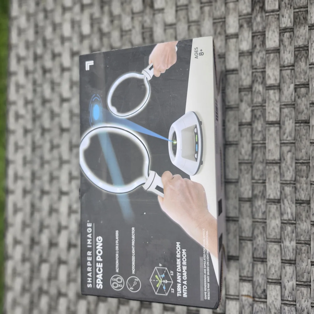 Sharper Image Interactive Space Pong with Black and White Design
